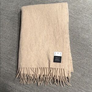 ASKET Beige Wool Cashmere Scarf